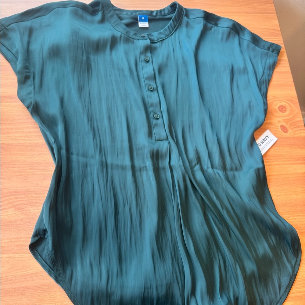 NWT Old Navy Elegant Teal Women's Top size M